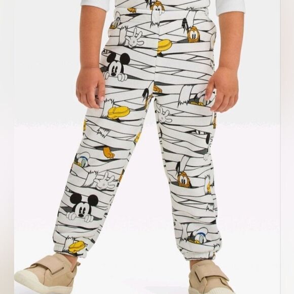 Boys' Disney Mickey Mouse Mummy and Friends 2pc Fleece Halloween Joggers Set, 5T - Picture 9 of 9